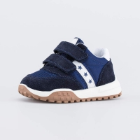 144248-72 синий полуботинки ясельная, малодетская Комбинирован.