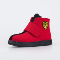 957027-09 красный ботинки мужская Войлок