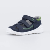 122234-24 син-зел туфли летние ясельная, малодетская Нат. кожа