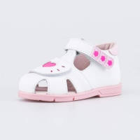 122250-22 бел-роз туфли летние ясельная, малодетская Нат. кожа